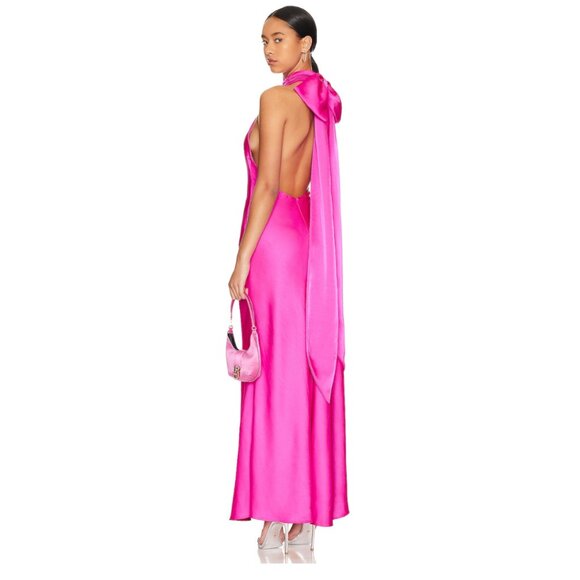 Evianna Satin Gown MISHA | Size Large (US 8-10) - Picture 6 of 13